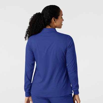 Boundless 8151 Women's Warm Up Scrub Jacket Galaxy Blue
