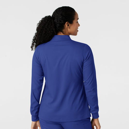 Boundless 8151 Women's Warm Up Scrub Jacket Galaxy Blue