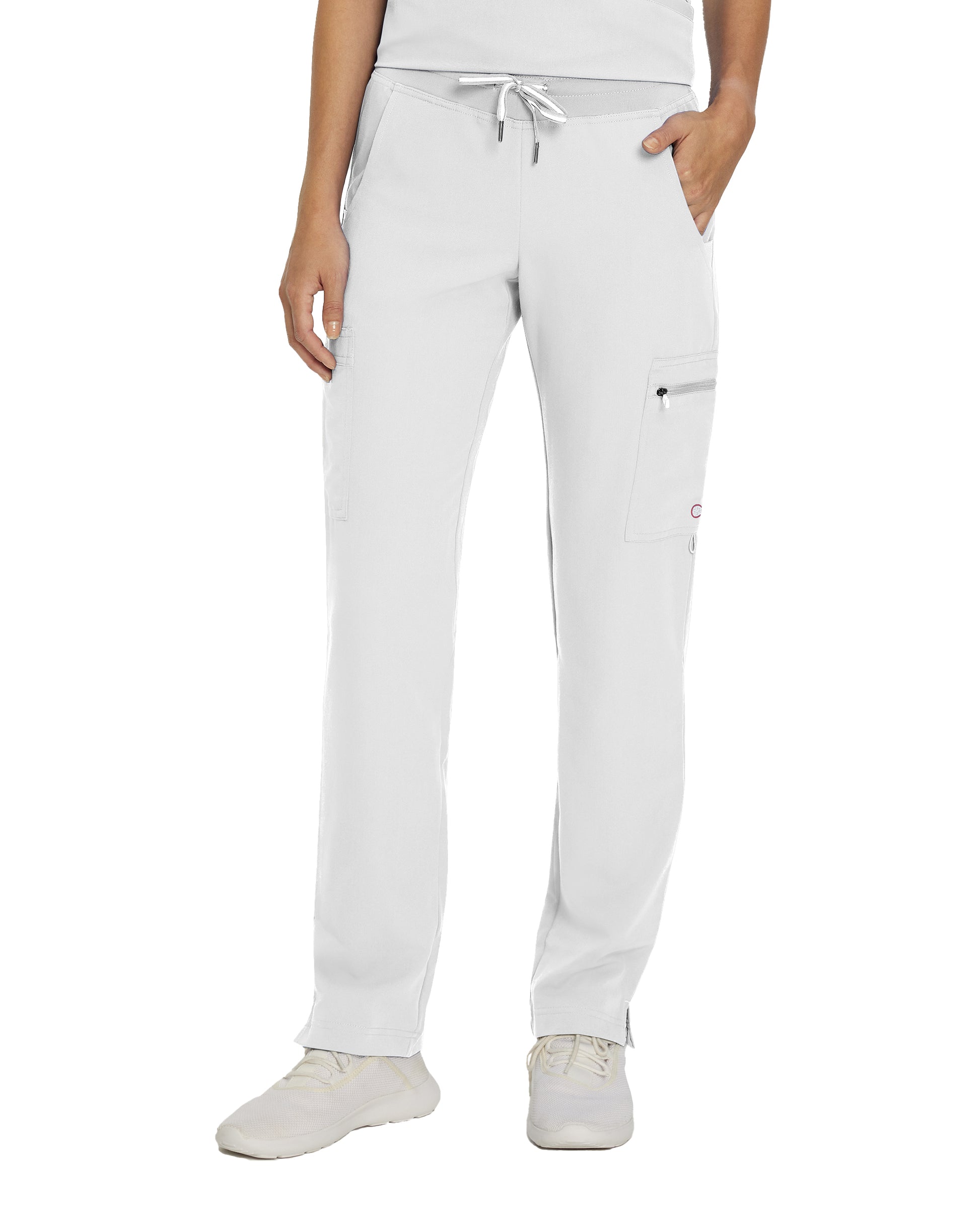 V-Tess 337 Women's Cargo Scrub Pants White Image