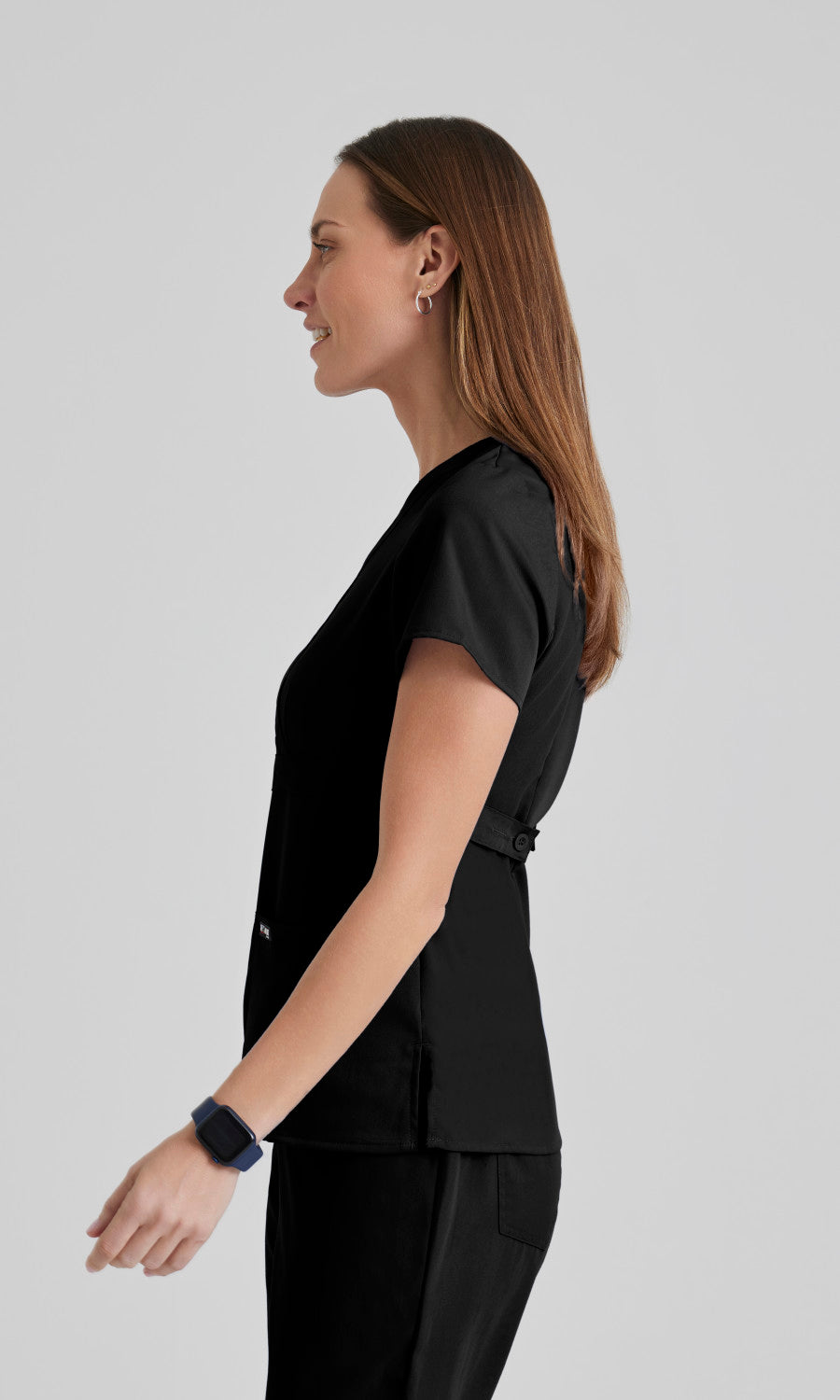 Grey's Anatomy 4153 Riley Scrub Top Black