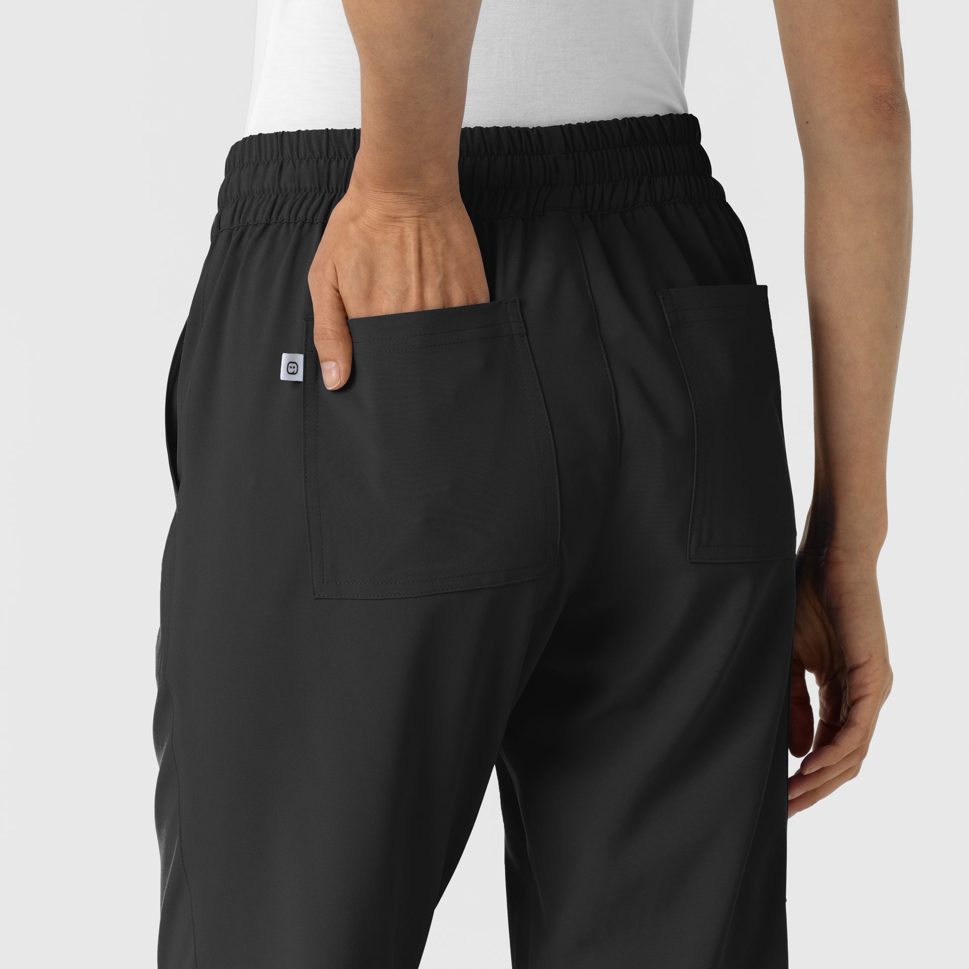 RENEW 5934 Jogger Scrub Pants Black Model Image Alternate | Wink