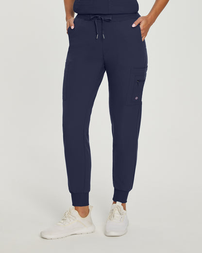 V-Tess 380 Women's Jogger Scrub Pants Navy Image