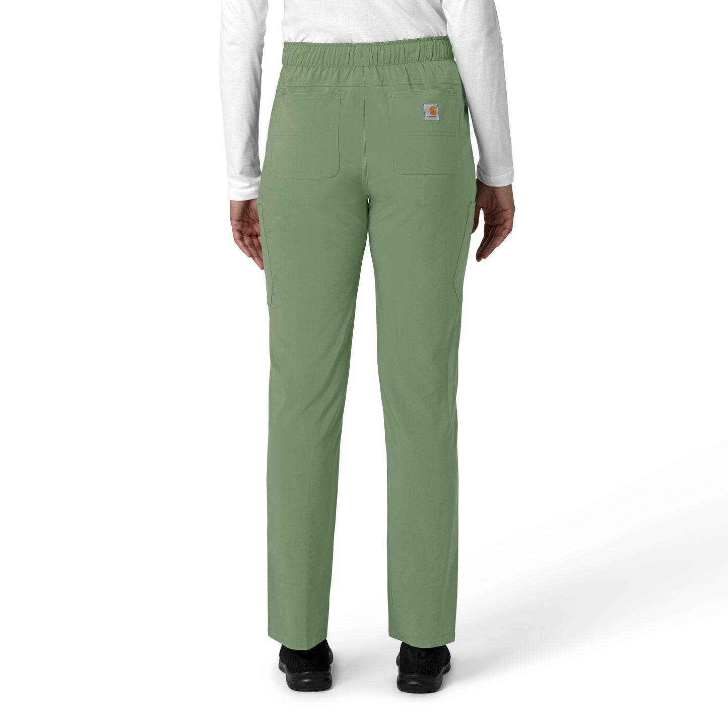Force Cross-Flex C53210 Women's Straight Leg Cargo Scrub Pants Green Slate