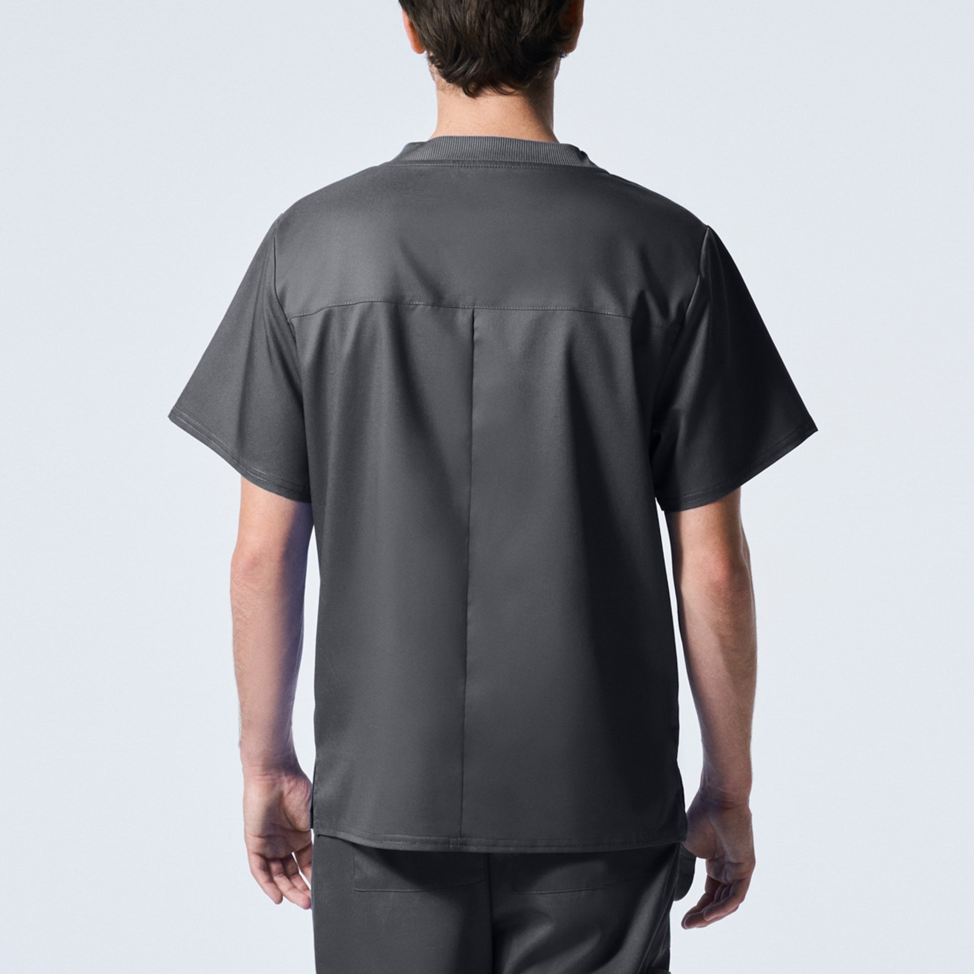 ProFlex LT108 Men's 2 Pocket V Neck Scrub Top Graphite Image