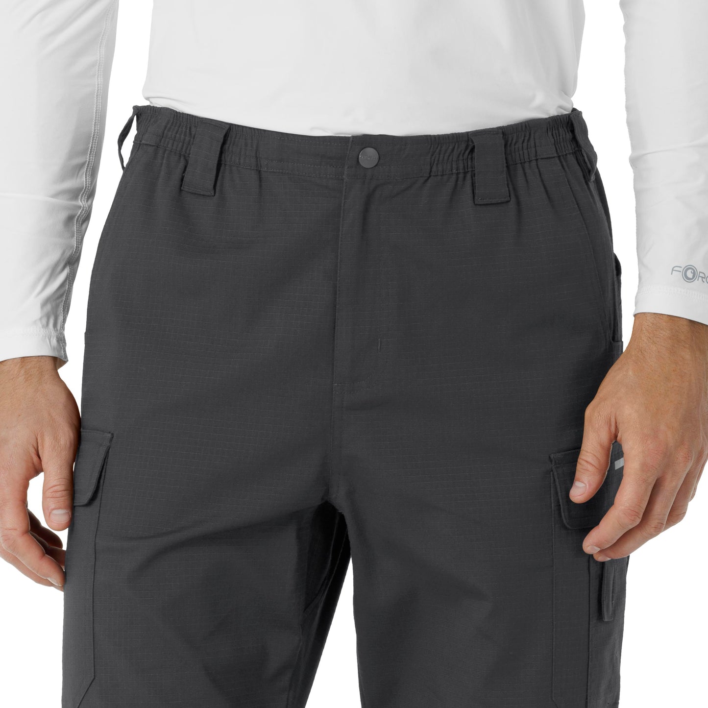 Rugged Flex C57418 Men's Ripstop Cargo Pantss Pewter