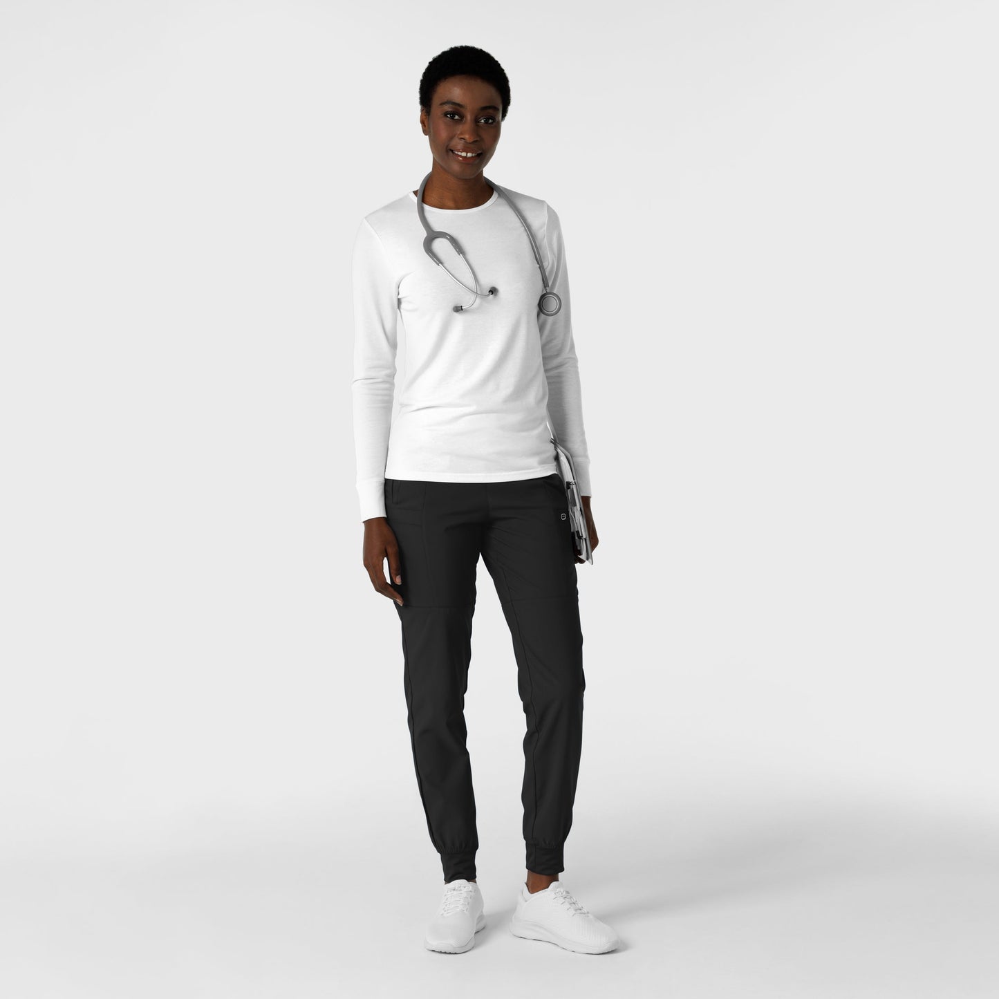 Layers 2190 Women's 3-Pack Essential Layer Long Sleeve Black/White/Pacific Blue