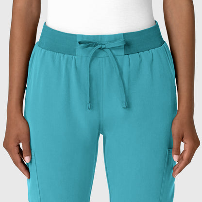 Nova 5132 Jogger Utility Scrub Pants Teal Blue Model Image Left Side | Wink