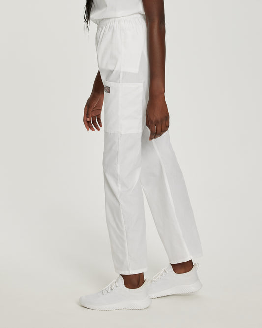 Scrub Zone 83221 Women's Cargo Scrub Pants White Image