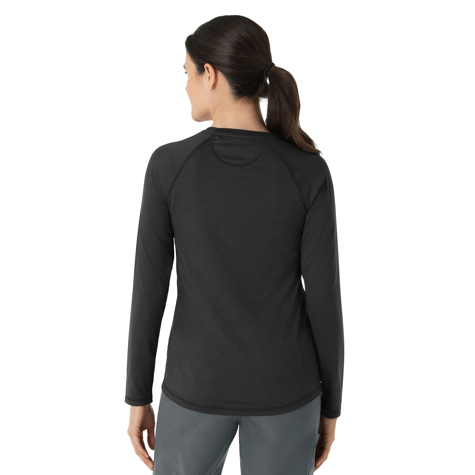 Layers C31009 Women's Performance Long Sleeve Tee Black Heather