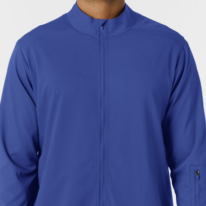 Boundless 8351 Men's Warm Up Scrub Jacket Galaxy Blue