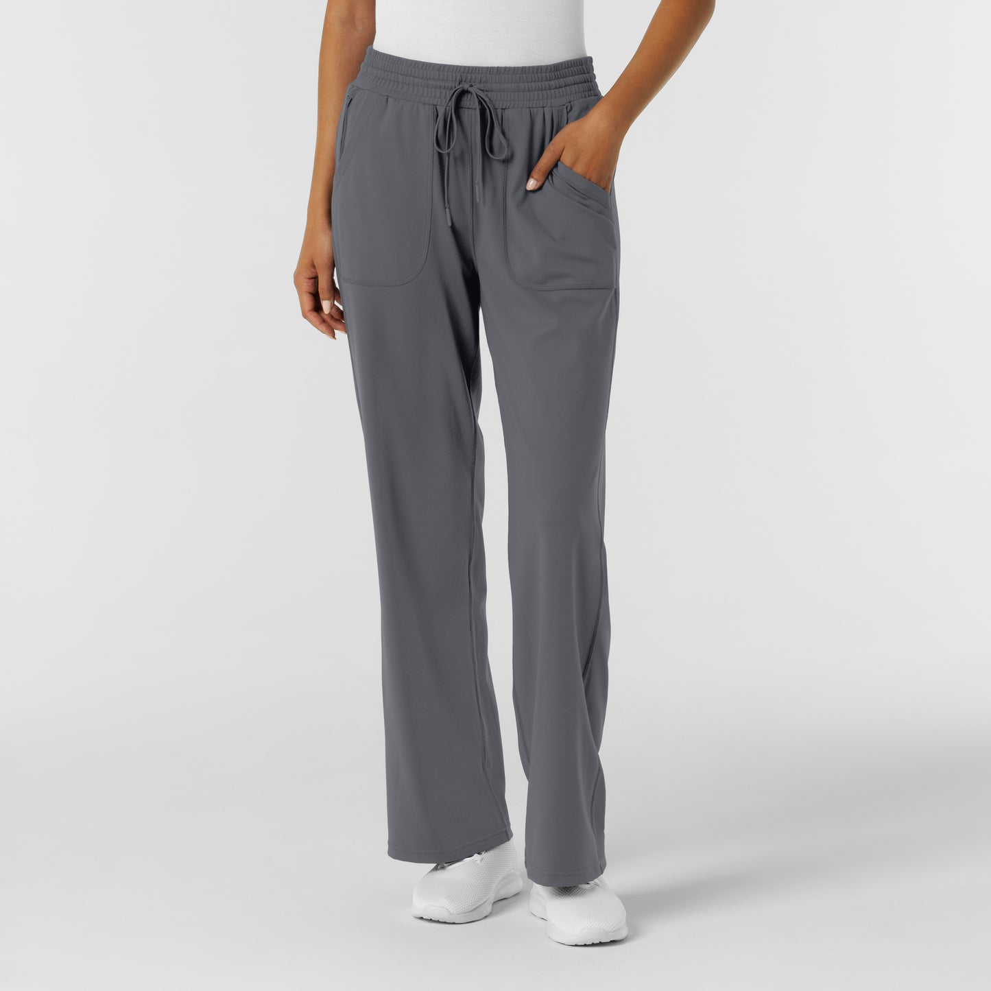 RENEW Knit 5559 Women's Wide Leg Scrub Pants Pewter