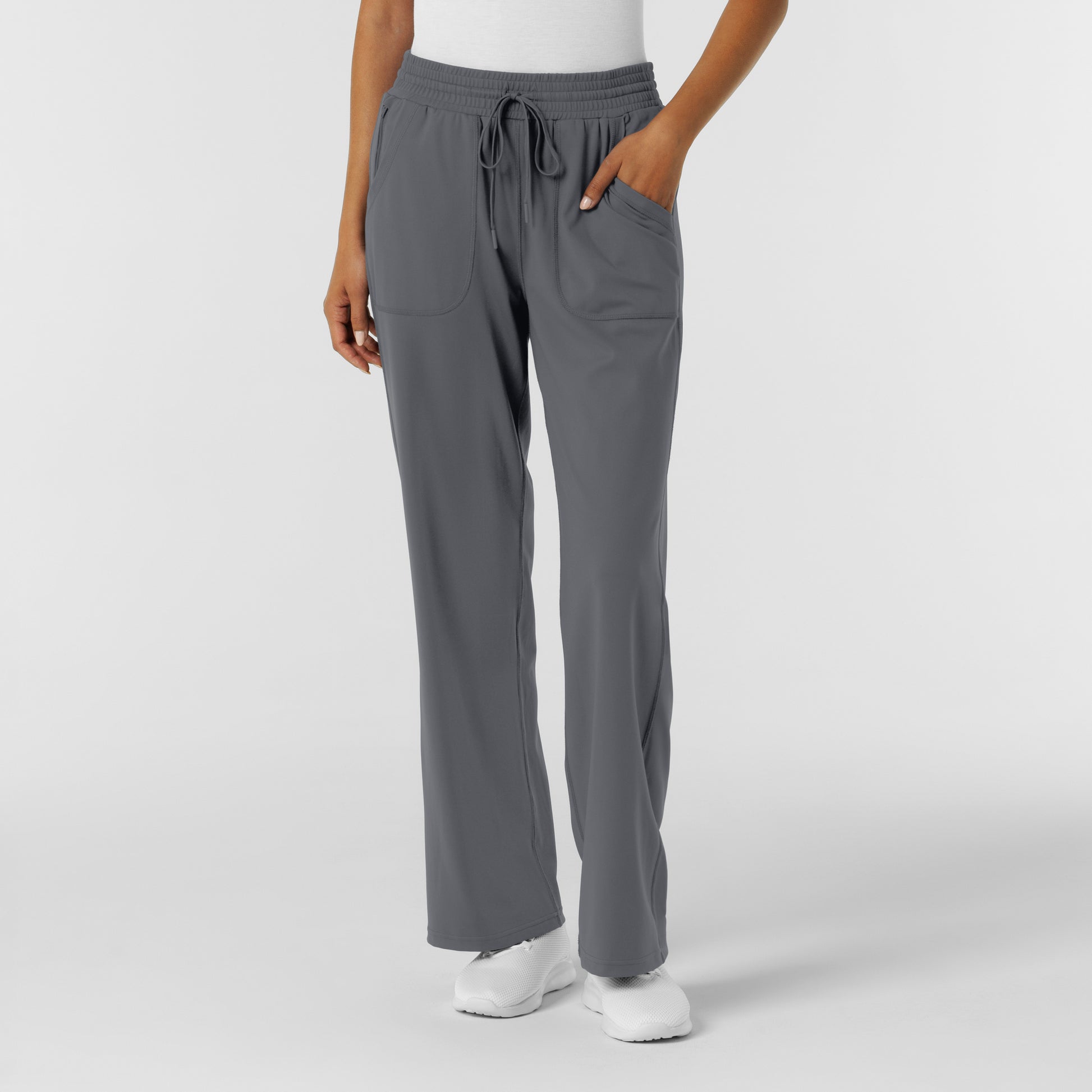 RENEW Knit 5559 Women's Wide Leg Scrub Pants Pewter
