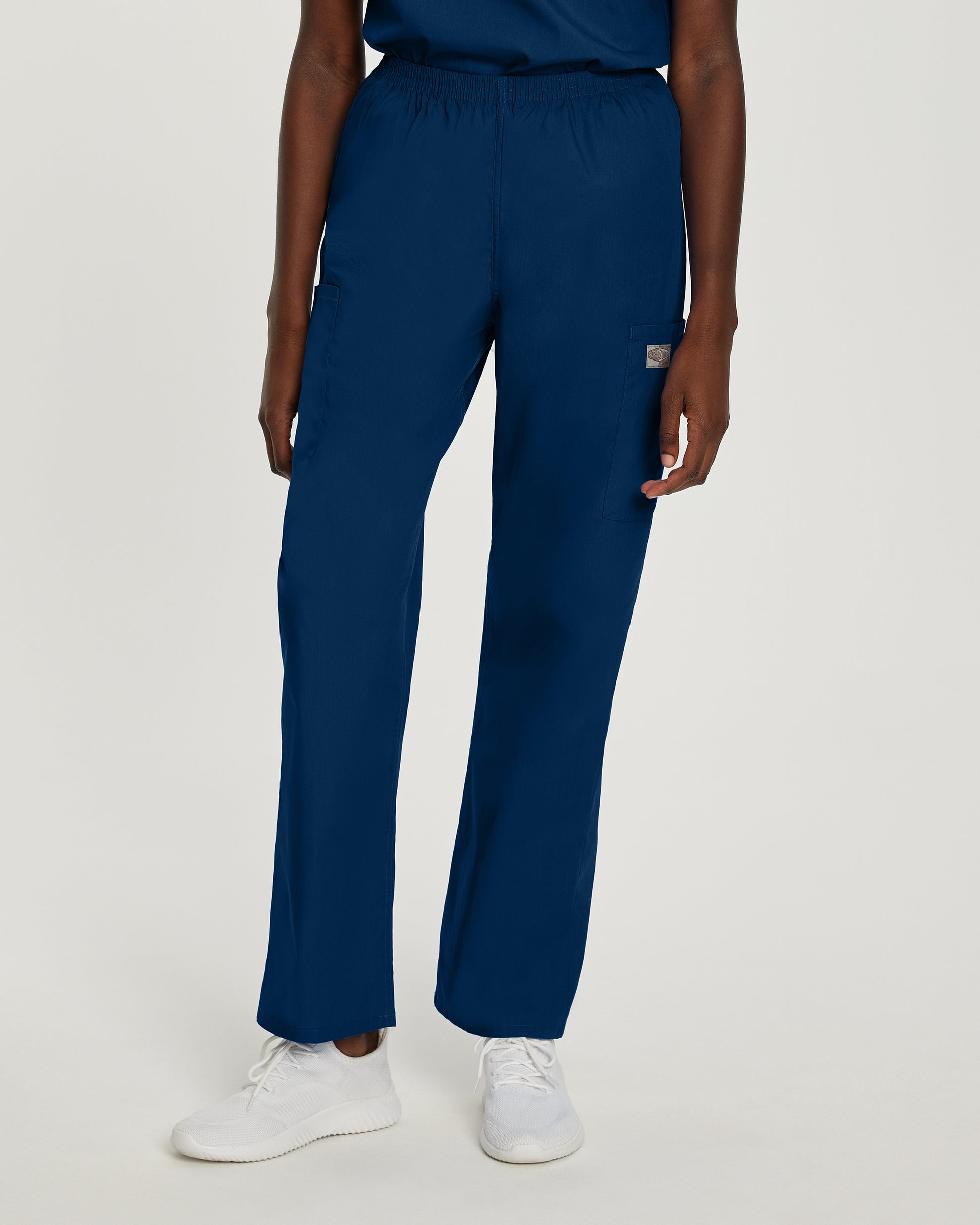 Scrub Zone 83221 Women's Cargo Scrub Pants Navy Image