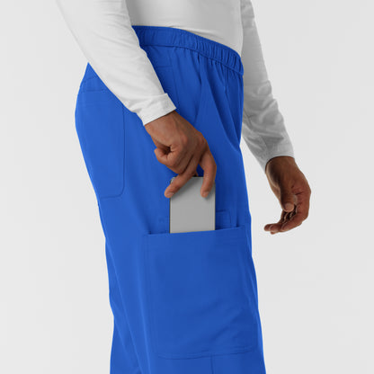 NURTUR 5380 Men's Straight Leg Cargo Scrub Pants Royal