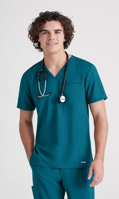 Grey's Anatomy Evolve GSST179 Journey Scrub Top Bahama