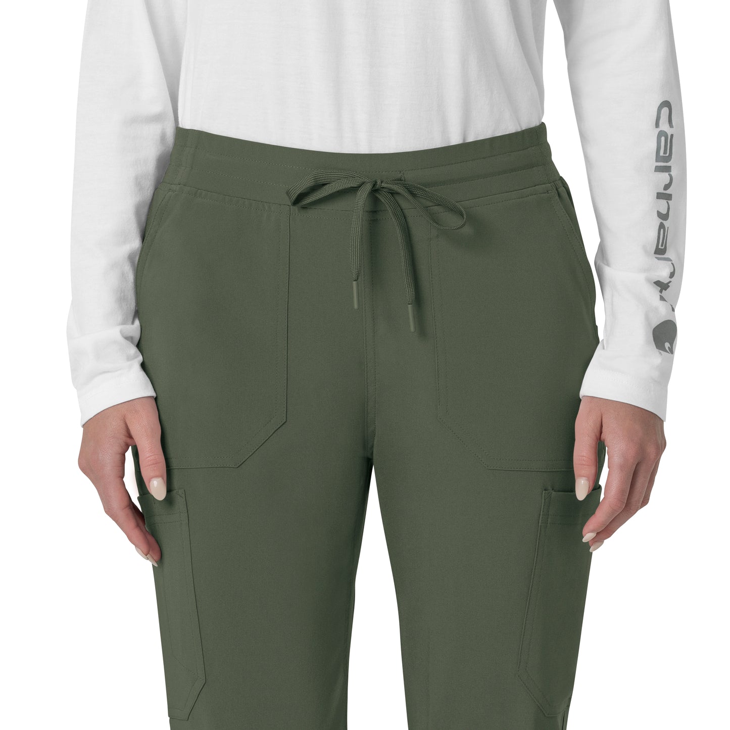 Force Cross-Flex C53110 Women's Cargo Jogger Scrub Pants Olive