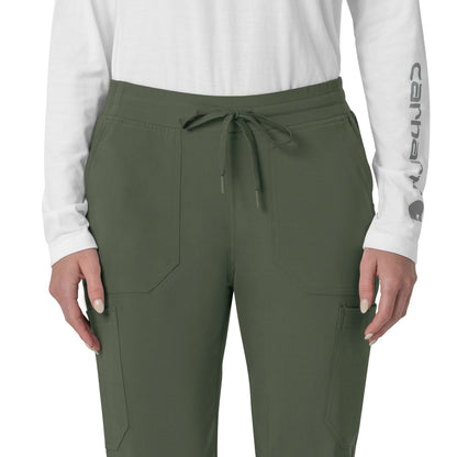 Force Cross-Flex C53110 Women's Cargo Jogger Scrub Pants Olive