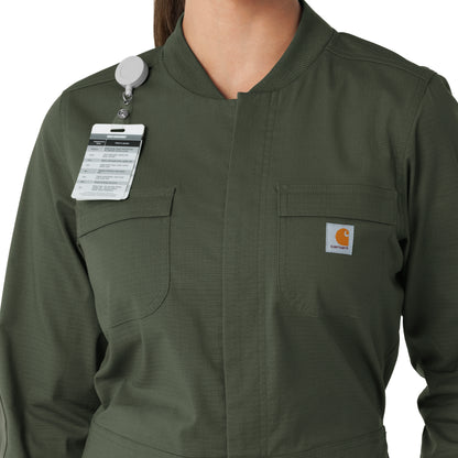 Rugged Flex C21418 Women's Ripstop Coverall Olive