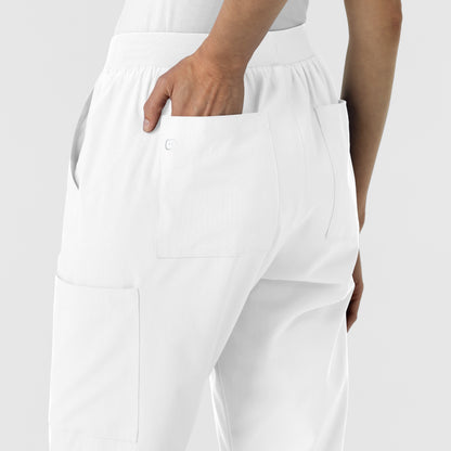 W123 5145 Cargo Utility Scrub Pants White Model Image Alternate | Wink