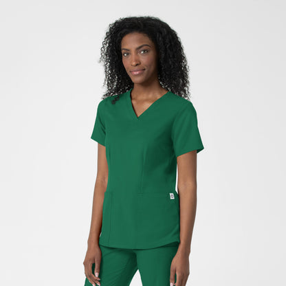 Thrive 6122 Fitted 3-Pocket V-Neck Scrub Top Hunter Model Image Right Side | Wink