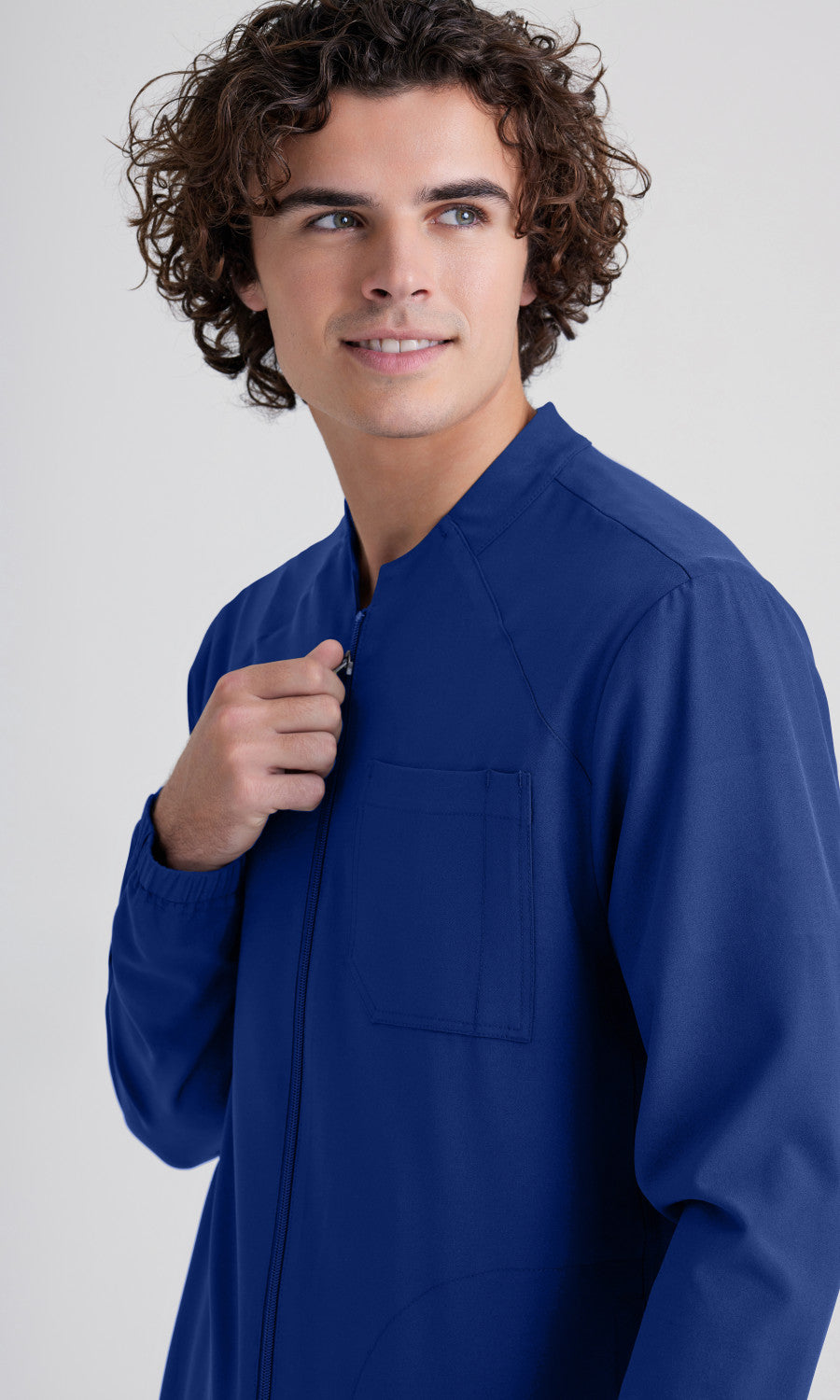 Grey's Anatomy Evolve GSSW887 Cycle Scrub Jacket Indigo