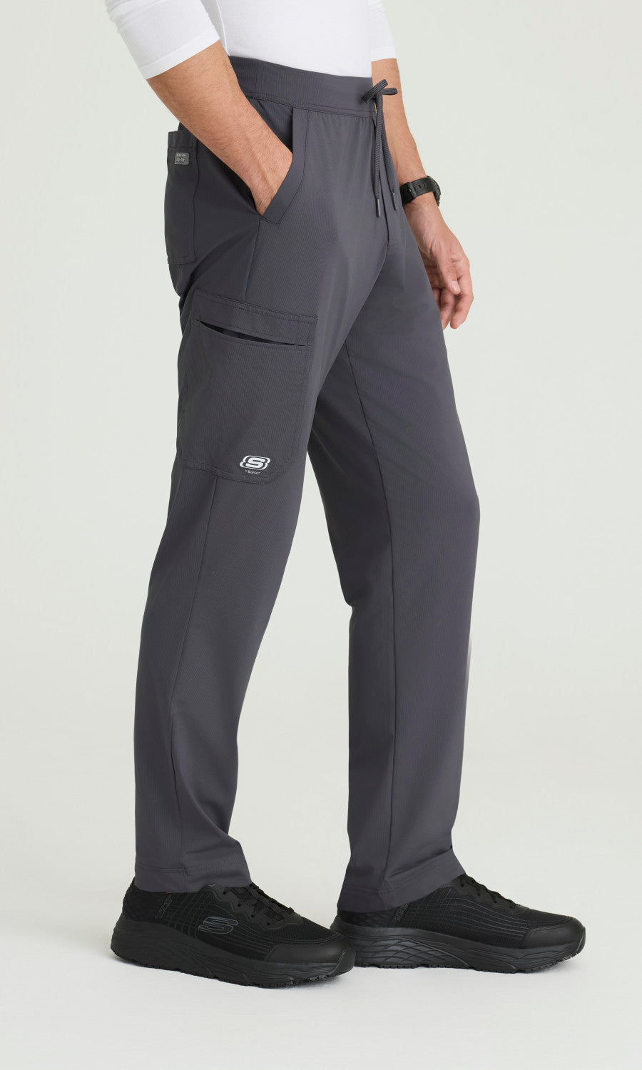 Skechers Slip-Ins Knits SKP659 Rebound Knit Scrub Pants Pewter