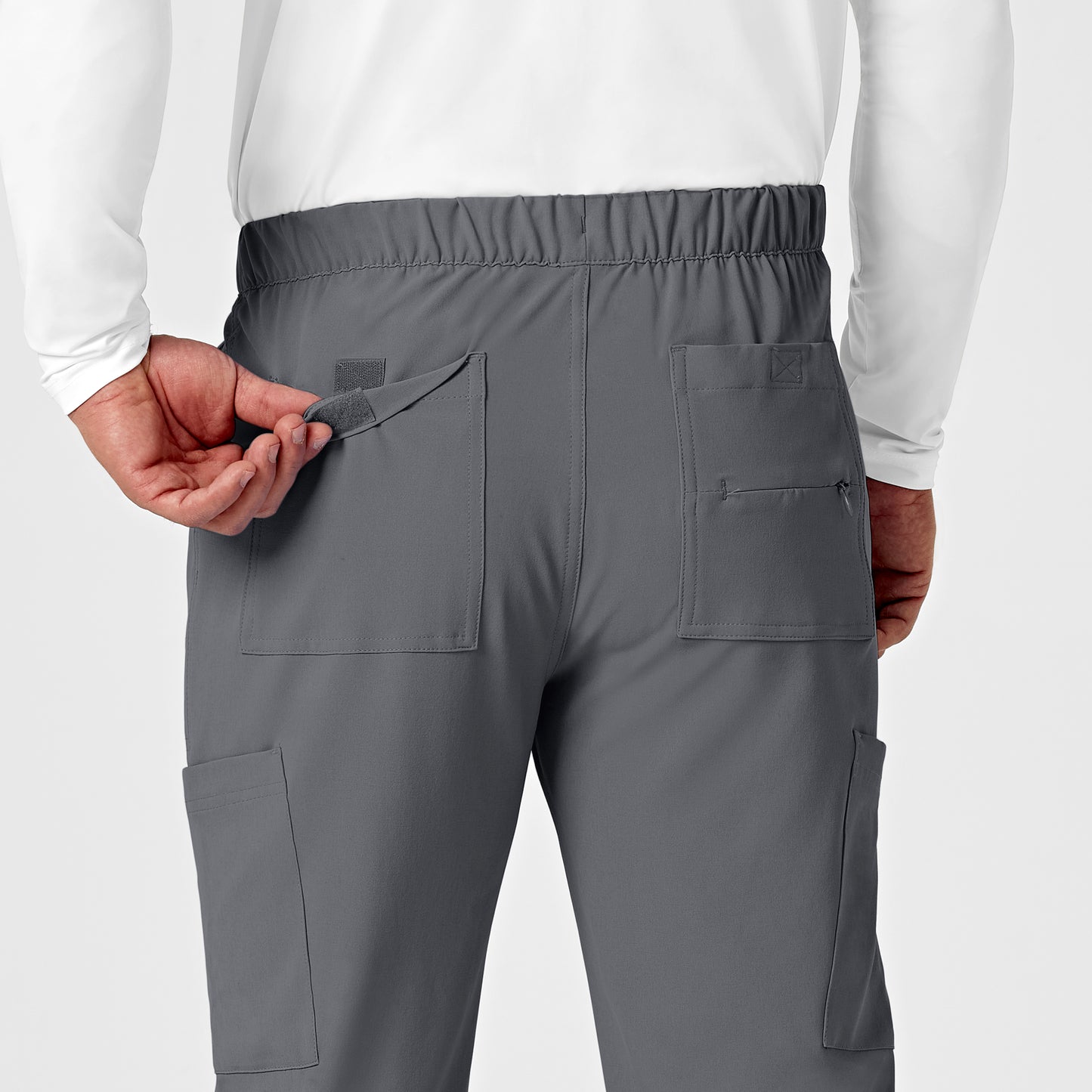 RENEW 5034 Men's Jogger Scrub Pants Pewter Model Image Alternate | Wink