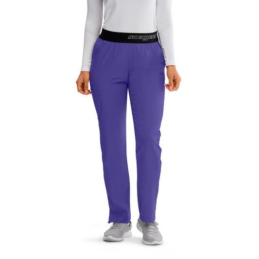 Skechers SK202 Breeze Scrub Pants New Grape Model Image Front | Barco