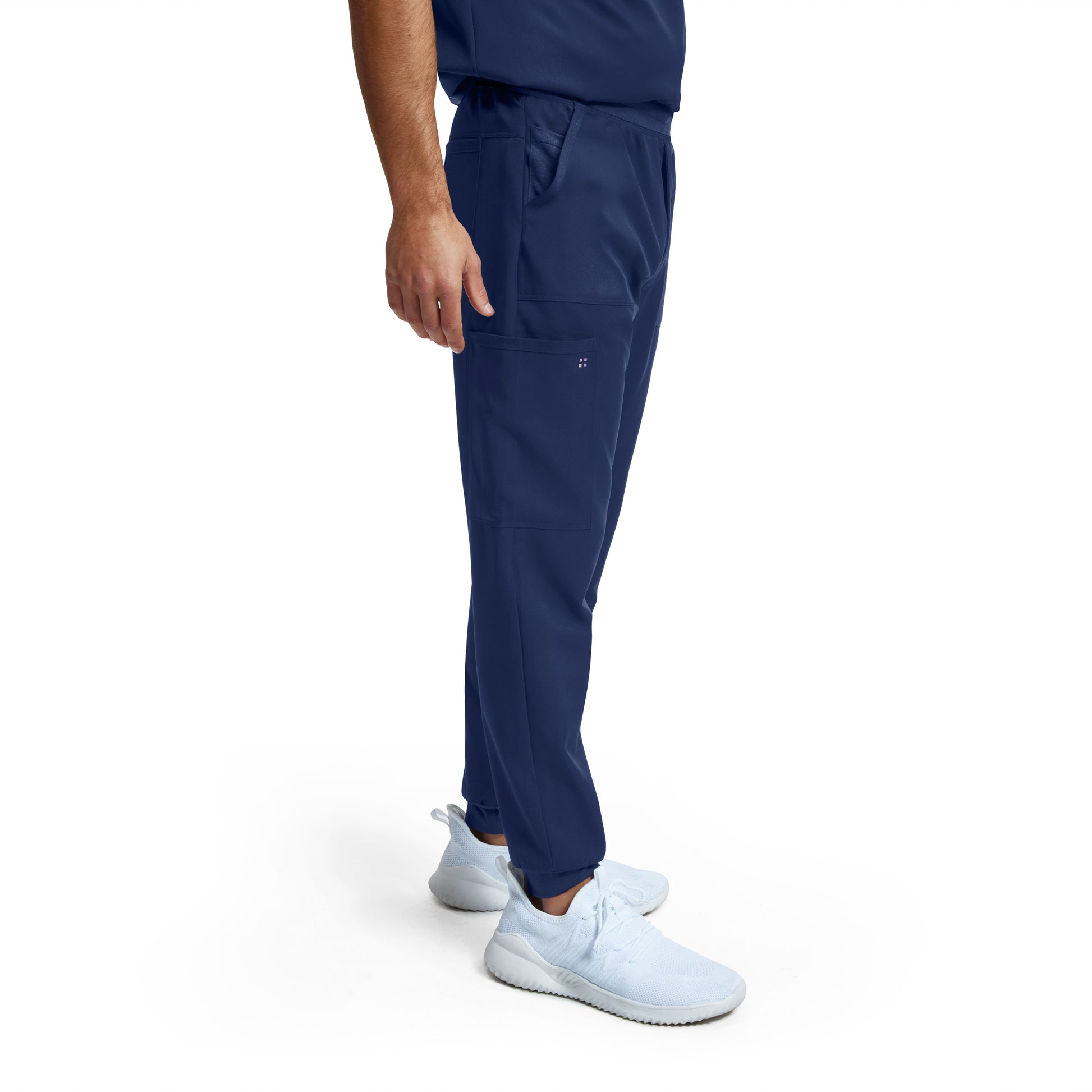 VIBE WB431 Men's Jogger Scrub Pants Navy Image