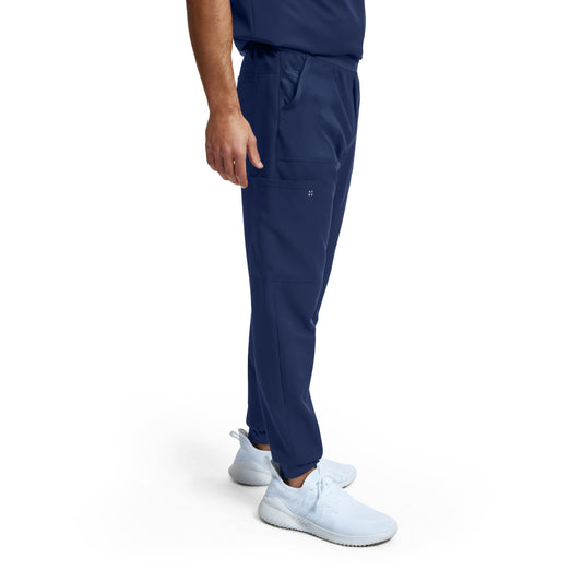 VIBE WB431 Men's Jogger Scrub Pants Navy Image