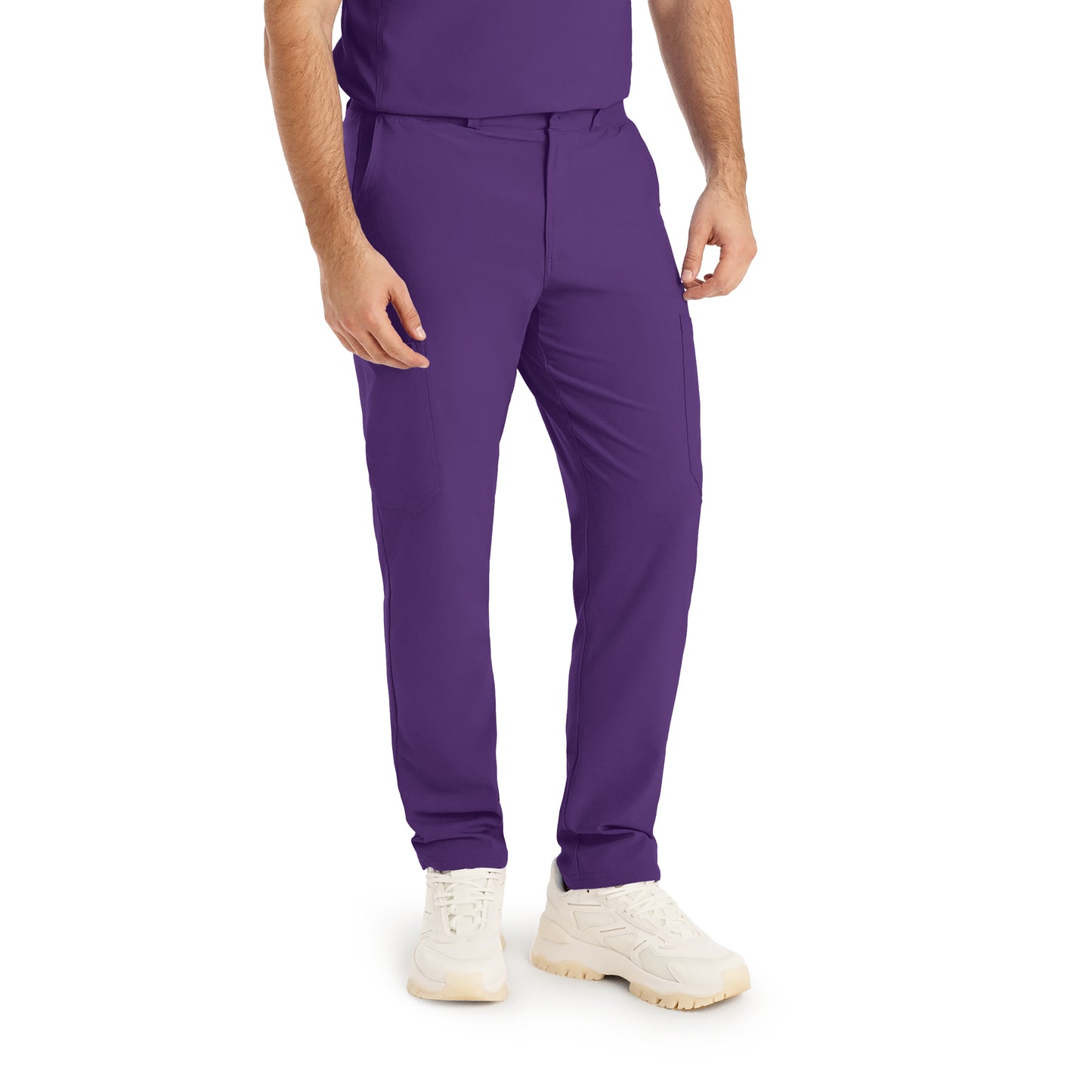 Forward LB410 Men's Cargo Scrub Pants Eggplant Image