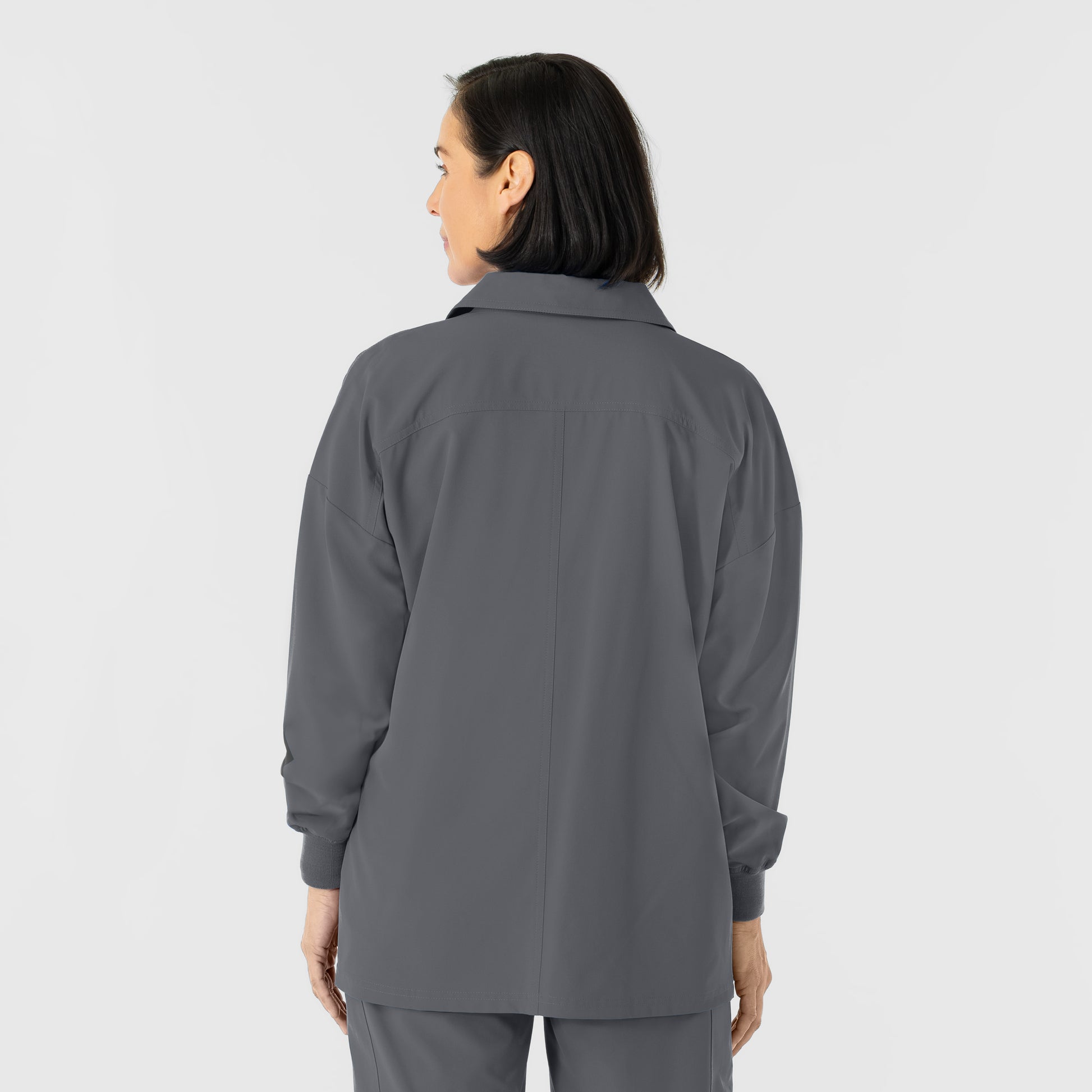 NURTUR 8180 Women’s Scrub Shirt Jacket Pewter