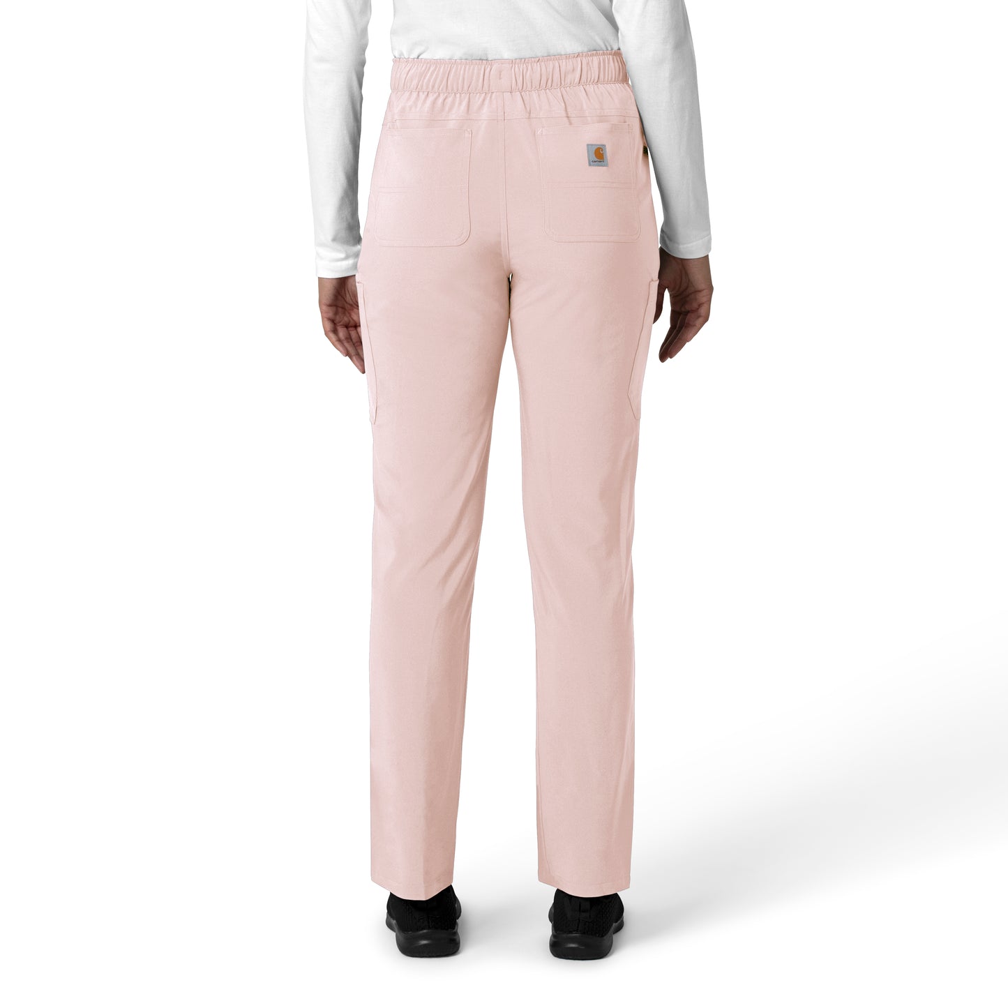 Force Cross-Flex C53210 Women's Straight Leg Cargo Scrub Pants Soft Rose
