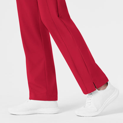 W123 5155 Flat Front Cargo Scrub Pants Red Model Image Alternate | Wink