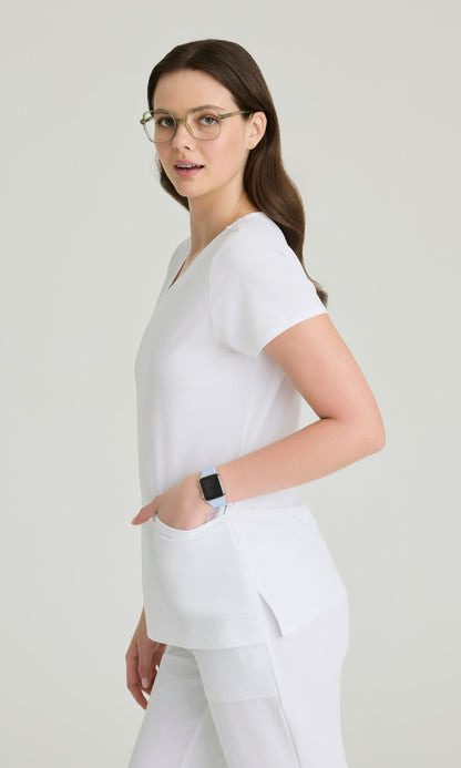 Barco Unify BUT167 Purpose Scrub Top White