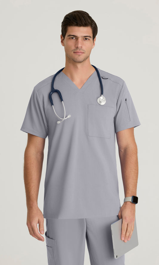 Grey's Anatomy Stretch GRST079 Murphy Scrub Top Moonstruck