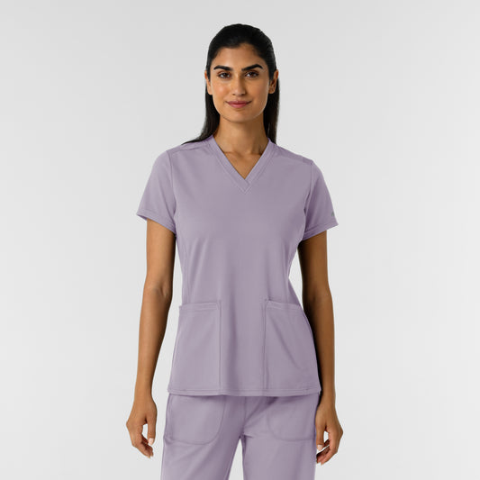 RENEW Knit 6559 Women's 2-Pocket Scrub Top Wisteria