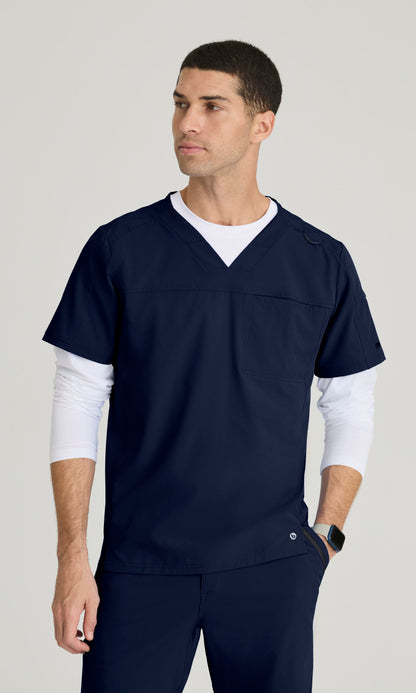Barco One BOT195 Velocity Scrub Top Indigo