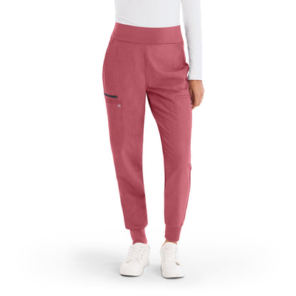 V-Tess WB410 Women's Jogger Scrub Pants Slate Rose Image