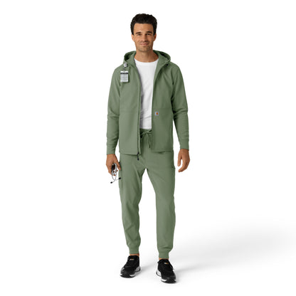 Layers C84023 Men's Bonded Fleece Hoodie Olive