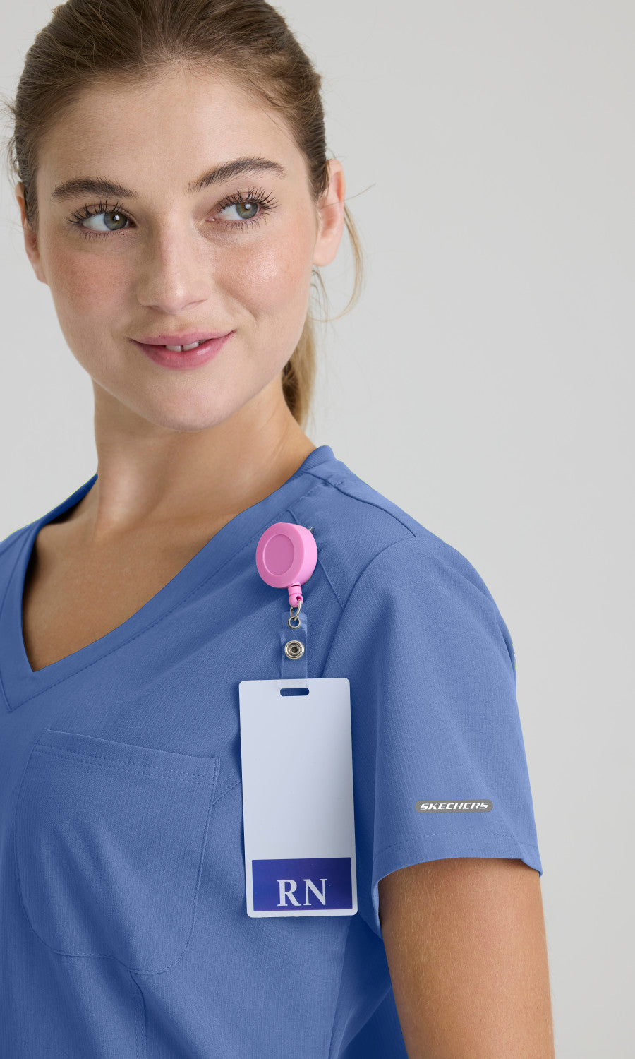 Skechers SKT147 Dignity Scrub Top Ciel Blue