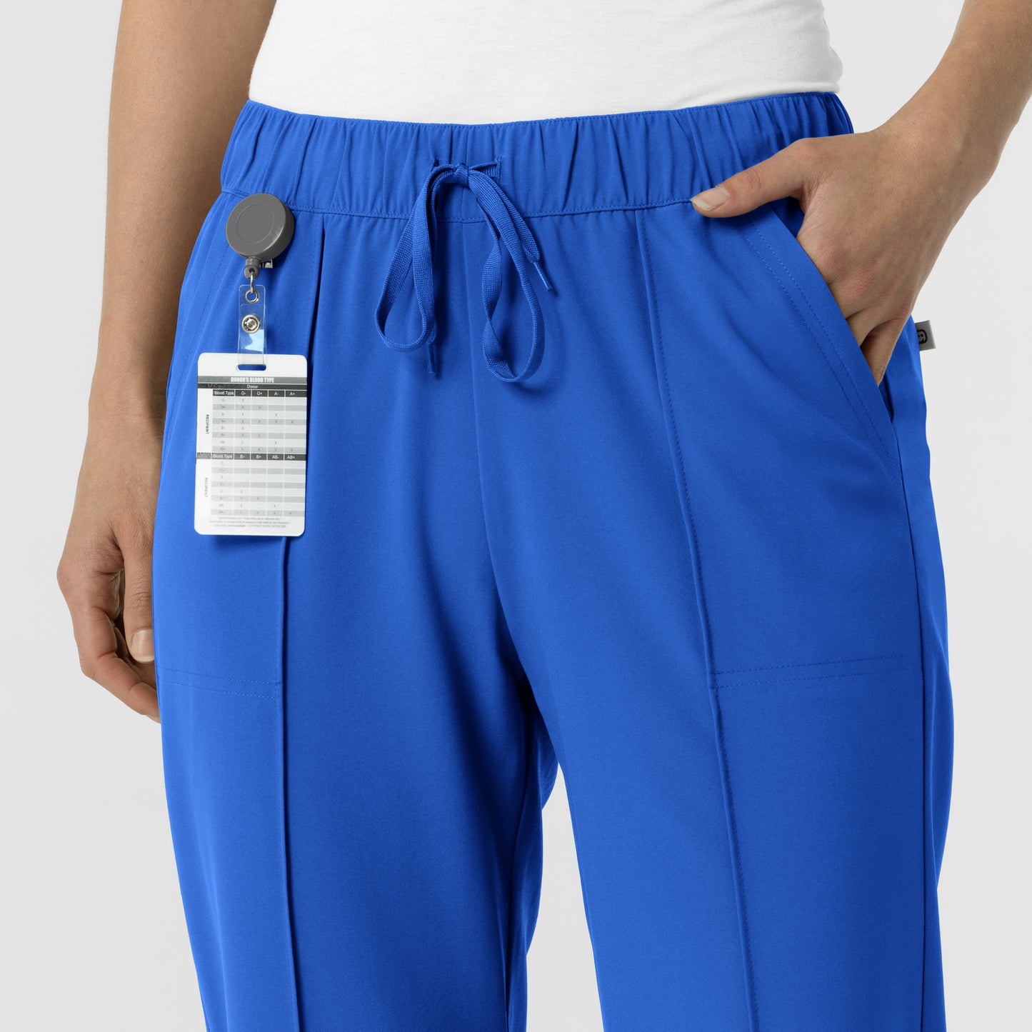 RENEW 5154 Women's Pintuck Scrub Pants Royal