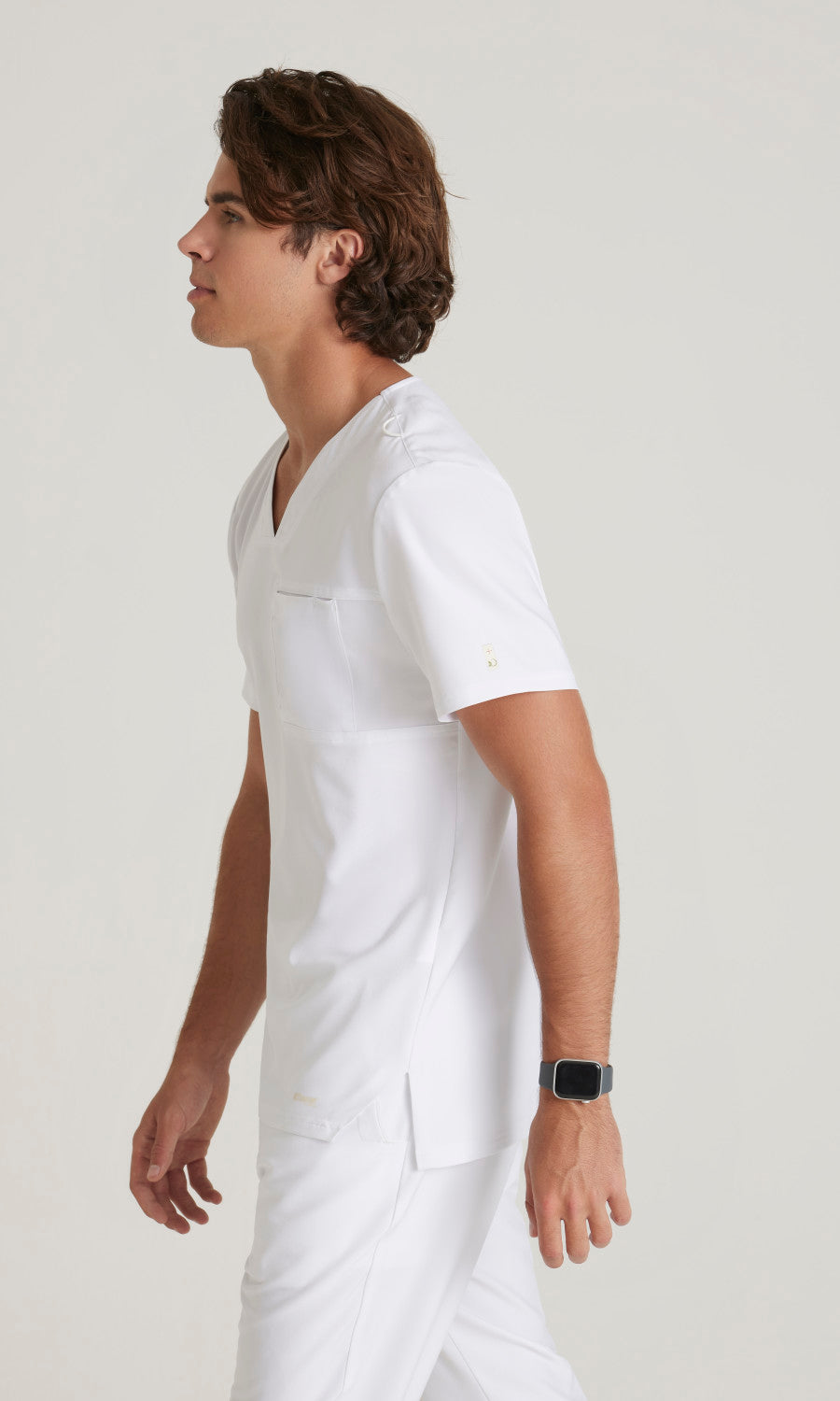 Grey's Anatomy Evolve GSST179 Journey Scrub Top White
