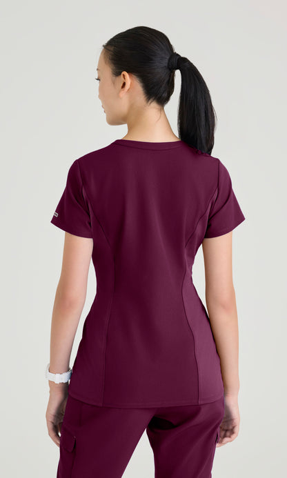 Skechers SKT312 Women's Reward Top in Wine by Barco Model Image Back