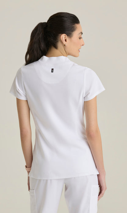 Grey's Anatomy Stretch GRST292 Kristi Top White - back