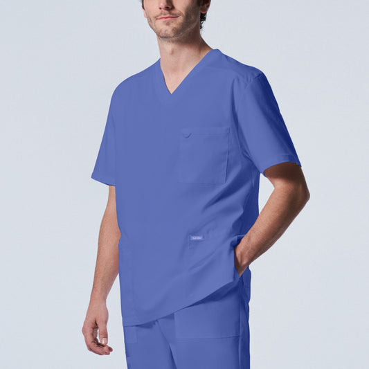 ProFlex LT109 Men's 4 Pocket V Neck Scrub Top Ceil Image