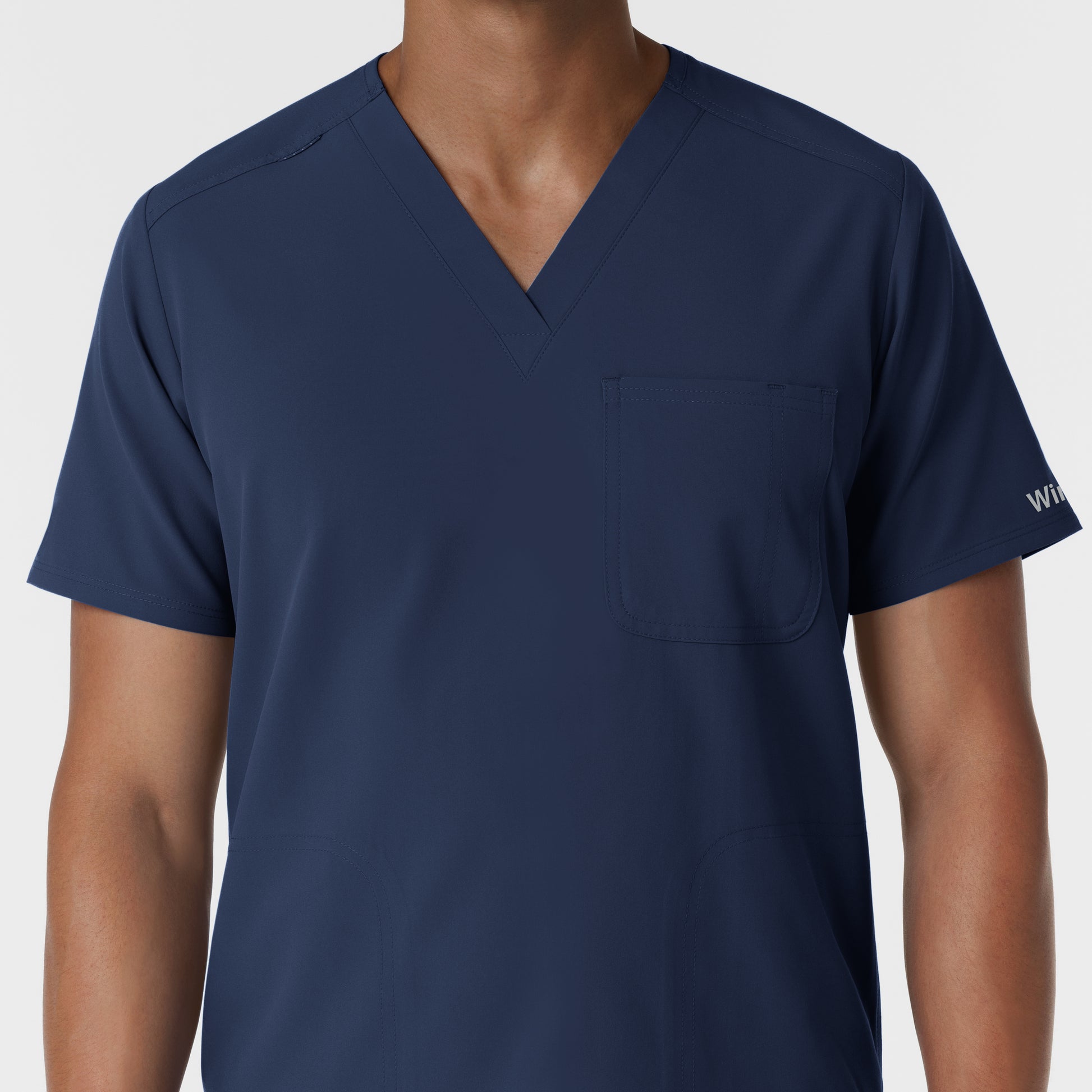 NURTUR 6380 Men's V-Neck Scrub Top Navy