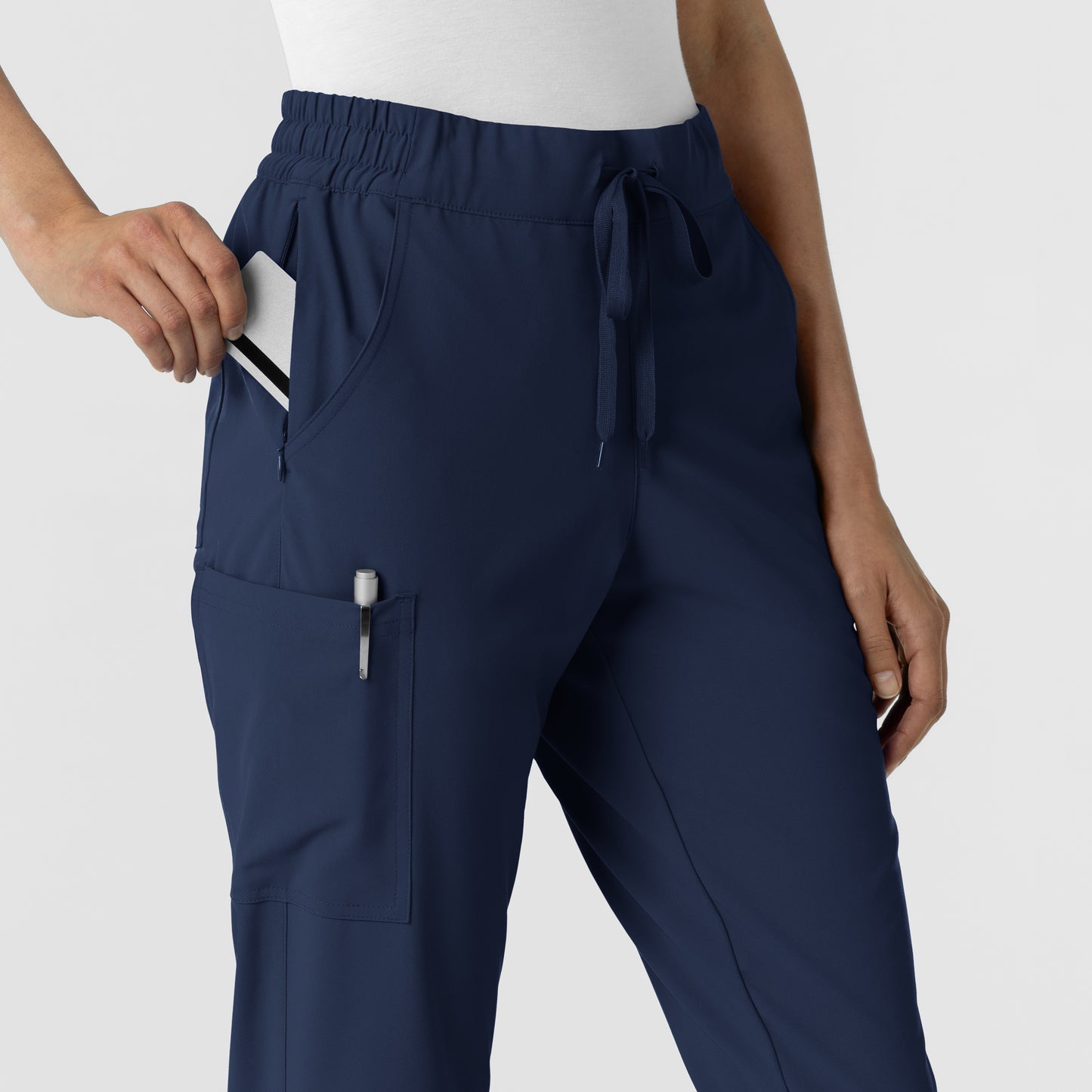 RENEW 5934 Jogger Scrub Pants Navy Model Image Alternate | Wink