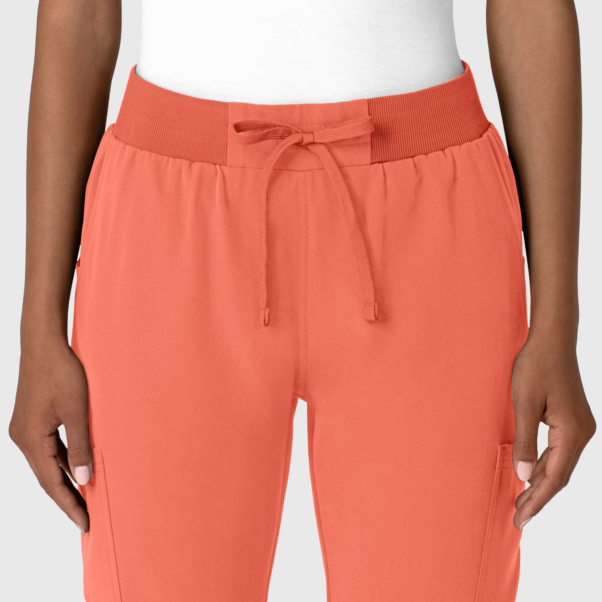 Nova 5132 Jogger Utility Scrub Pant Sugar Coral Model Image Alternate | Wink