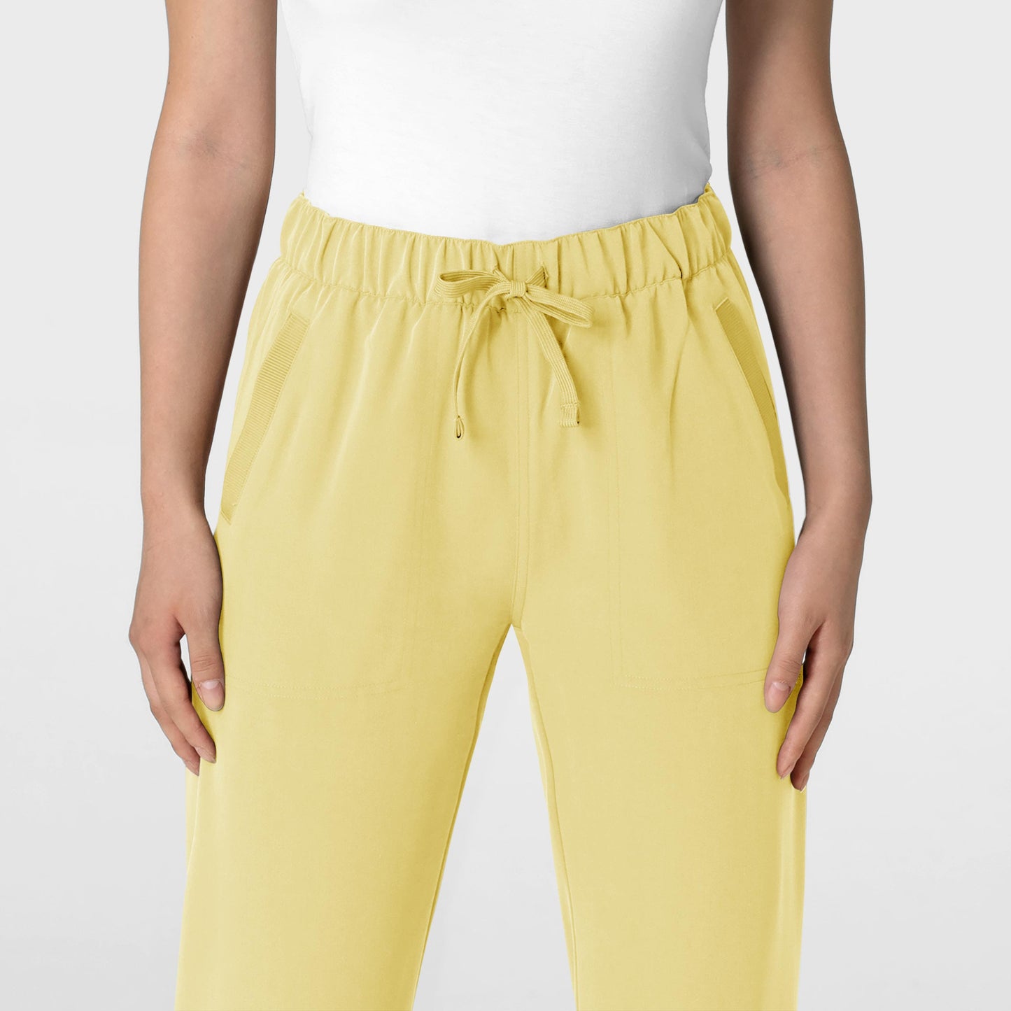 Nova 5232 Stovepipe High-Low Hem Scrub Pants Sunshine Yellow Model Image Left Side | Wink